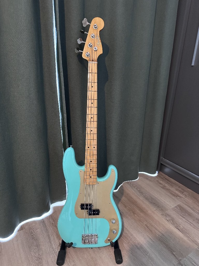 Fender Vintera '50s Precision Bass - Sea Foam Green, Ophalen, Zo goed als nieuw, Elektrisch