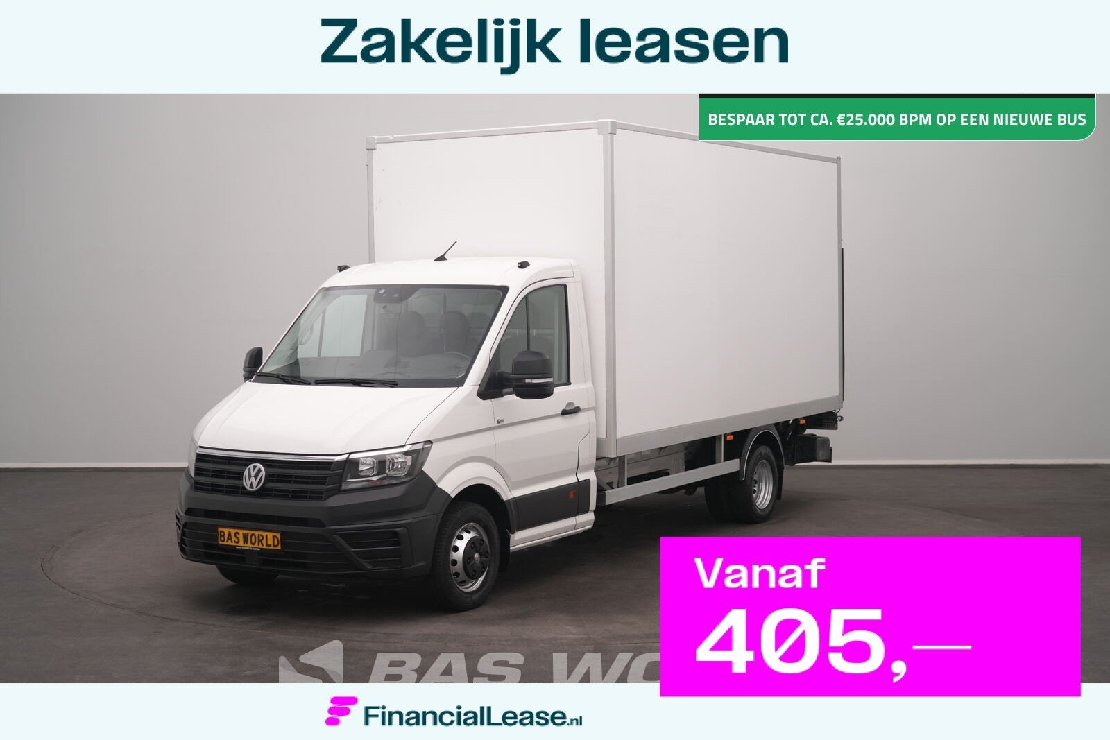 Volkswagen Crafter 177pk Automaat Laadklep Dubbellucht Bakwa, Automaat, Stof, Gebruikt, Euro 6