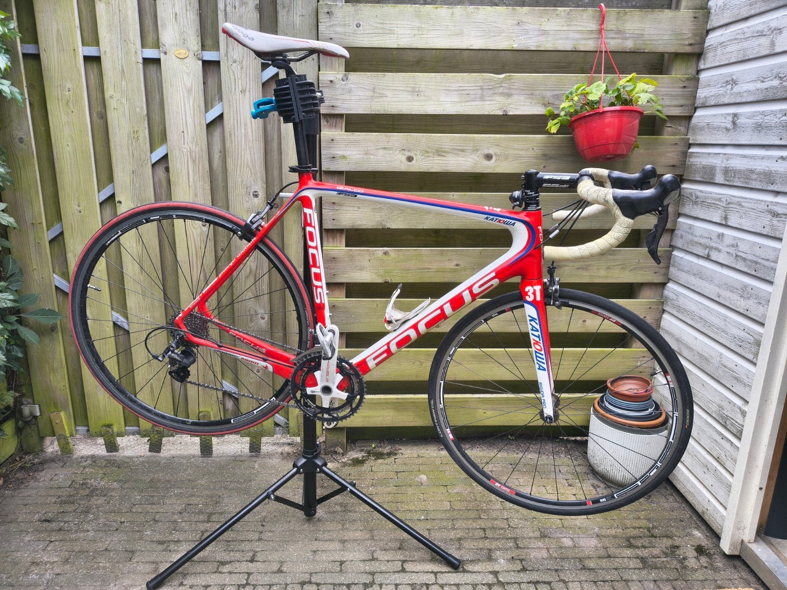 Focus Izalco racefiets Katusha - XL, Ultegra afmontage, Fietsen en Brommers, 28 inch, Gebruikt, Carbon, 57 tot 61 cm