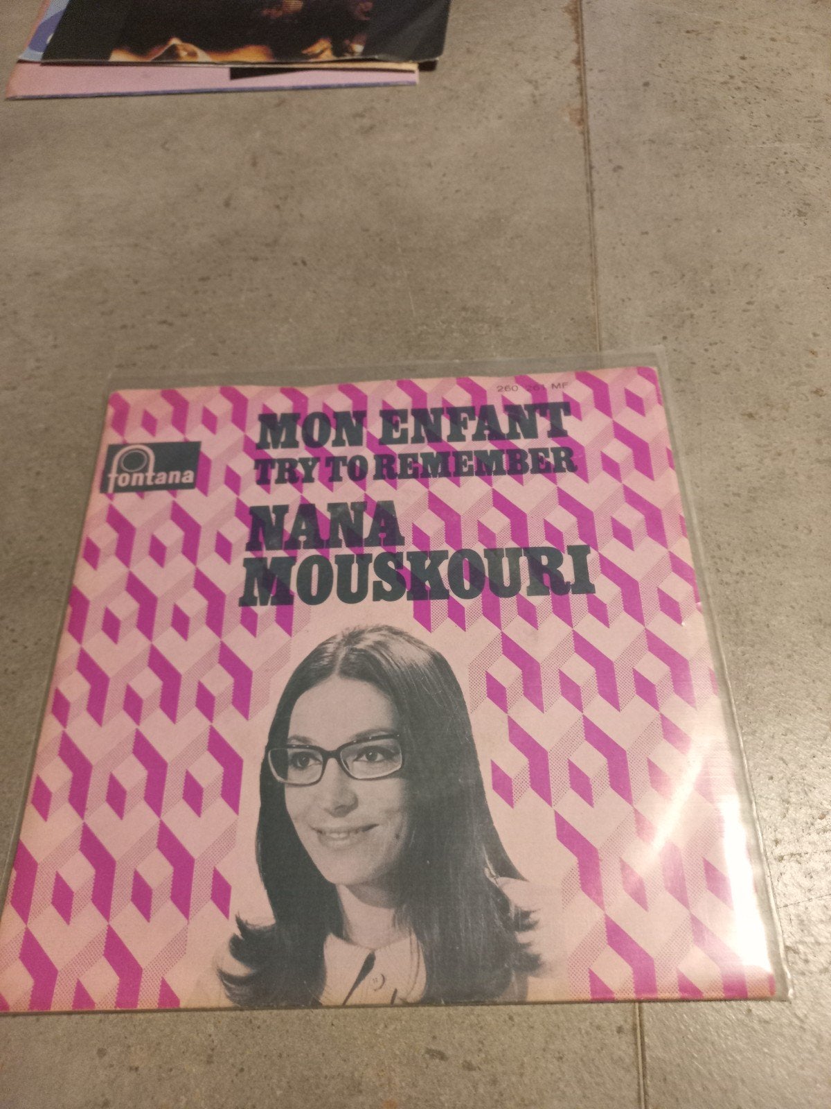 Nana Mouskouri - Mon Enfant / Try To Remember (Fontana), Ophalen of Verzenden, Gebruikt, 7 inch, Pop