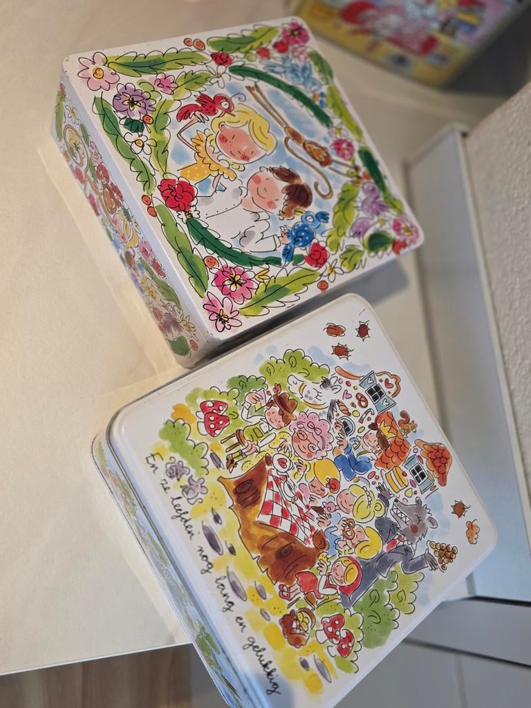 2 Blond blikken - Zo goed als nieuw, Verzamelen, Blikken, Ophalen of Verzenden