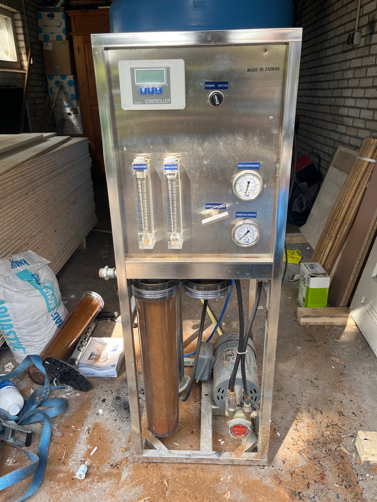 ARO-2000 RO Osmose & Waterzuiveraar met Tank 3000L, Ophalen