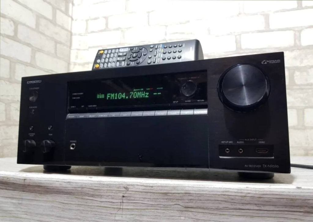 Onkyo TX-NR696 7.2-Kanaals AV-Receiver, Ophalen of Verzenden, Zo goed als nieuw, 120 watt of meer, Stereo