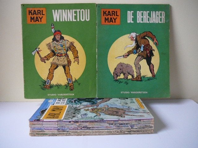 Karl May, Boeken, Gelezen, Verzenden, Willy Vandersteen, Meerdere stripboeken