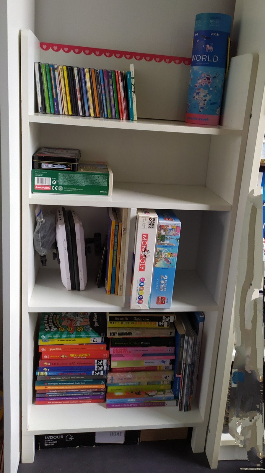 Wit Lief! kastje/boekenkast voor kinderkamer, Ophalen, Met plank(en), Minder dan 50 cm, Gebruikt