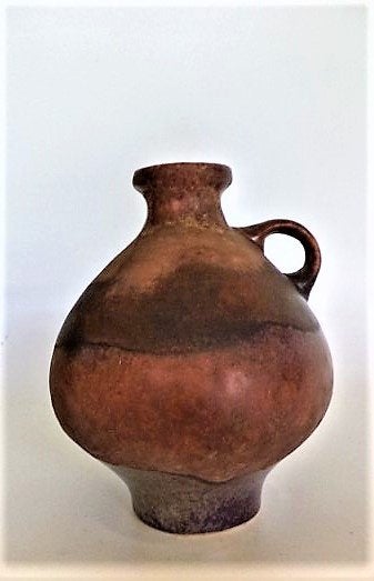 Vintage Ruscha West-Germany Vaasje - Model 351 (7706), Ophalen, Zo goed als nieuw, Bruin, Steen/keramiek