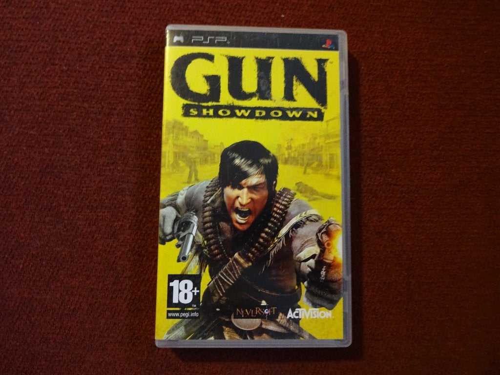 PSP Gun Showdown , Sony Playstation Portable game, Spelcomputers en Games, Gebruikt, Vanaf 18 jaar, Shooter, 2 spelers