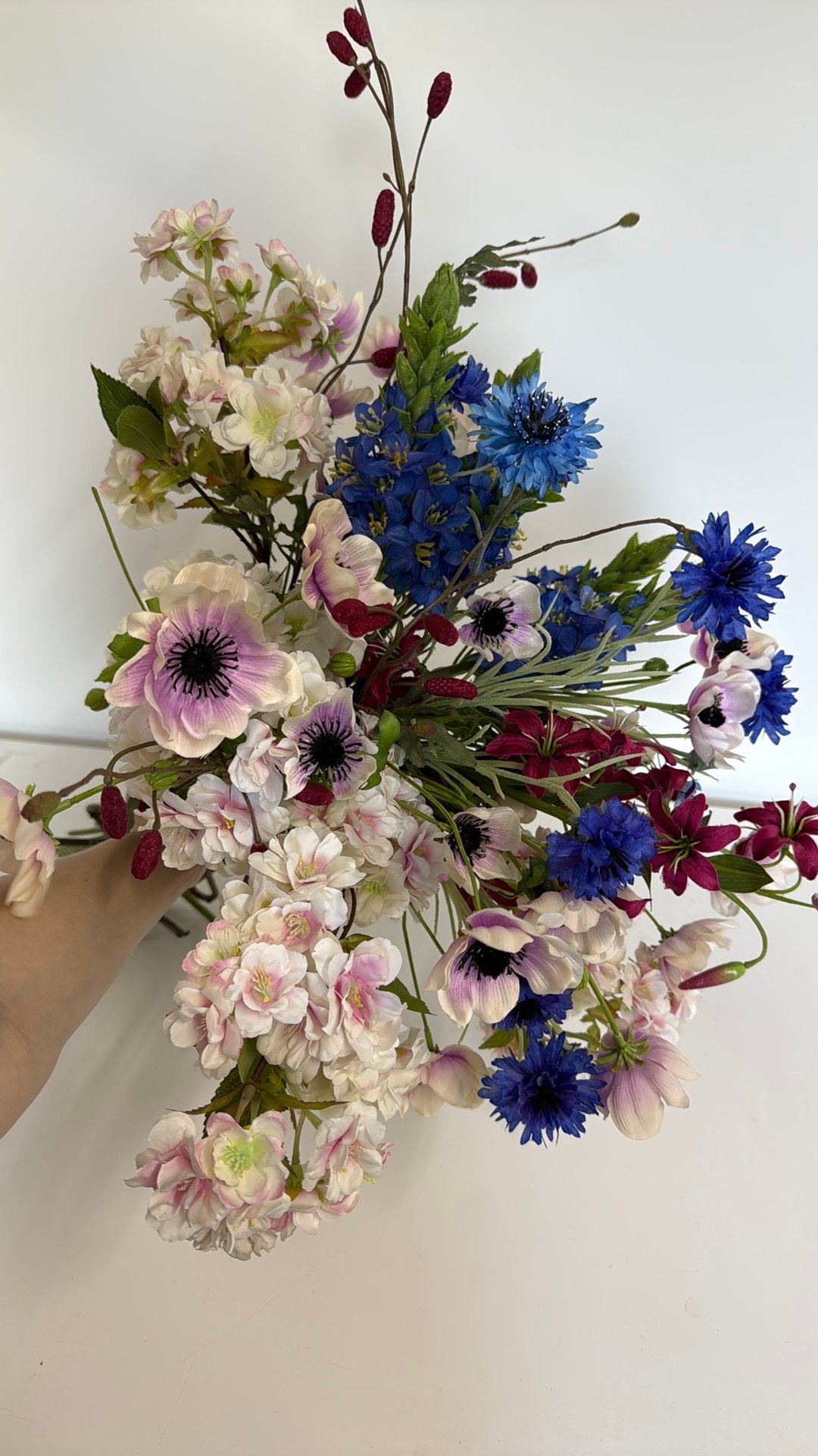 Boeket kunstbloemen | 20 stelen, Binnen, Nieuw, Ophalen of Verzenden, Kunststof