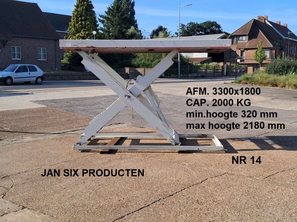 HEFTAFEL OKK 3300x1800, 2 ton, max hoogte 2180 mm NR 14, Doe-het-zelf en Verbouw, Werkbanken, Ophalen, Zo goed als nieuw