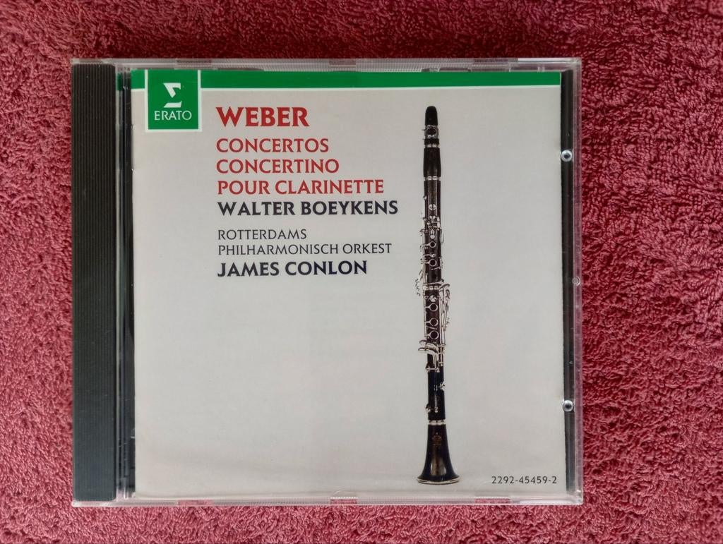 Weber Concertos Concertinos pour Clarinet - Walter Boeykens, Cd's en Dvd's, Gebruikt, Met libretto, Ophalen of Verzenden, Classicisme