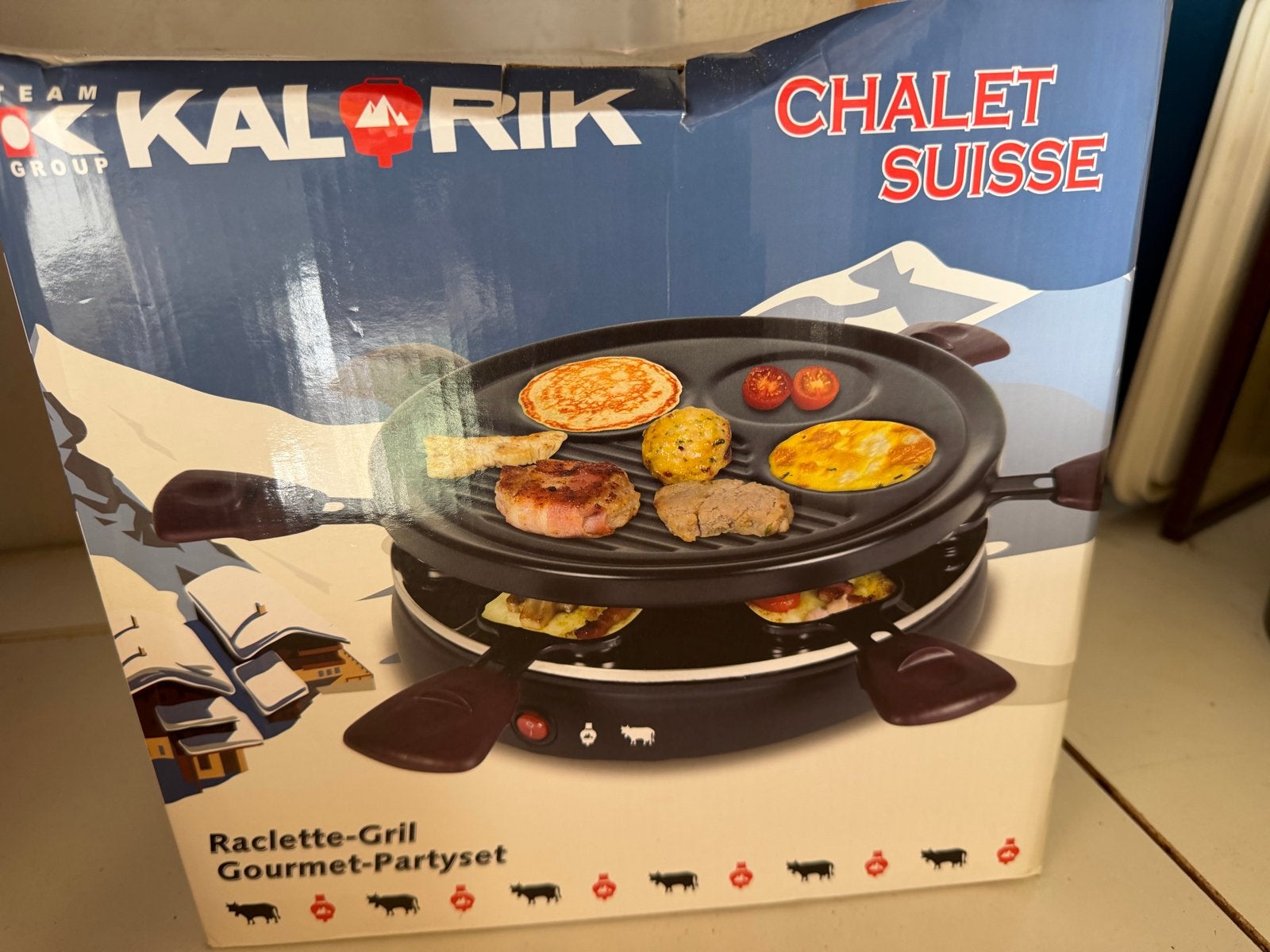 Kalorik Chalet Suisse Raclette-Grill Gourmet-Partyset, Ophalen of Verzenden, Nieuw