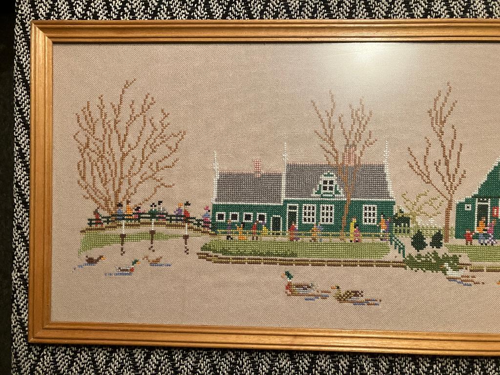 zaanse schans huisjes zaandijk borduurwerk, Ophalen