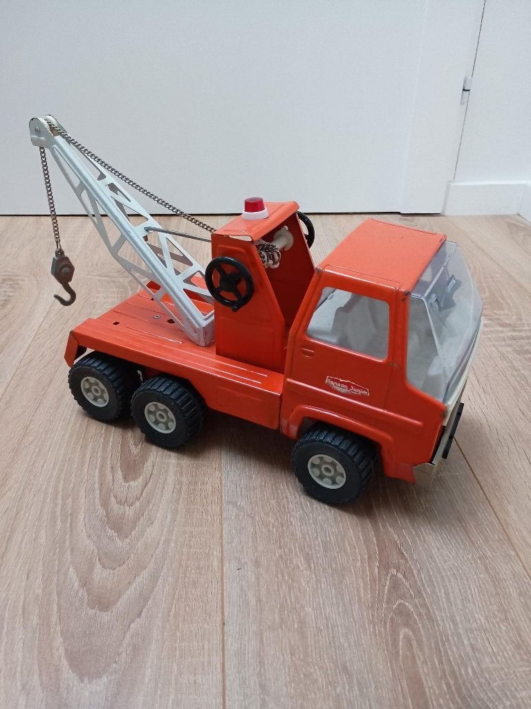 Metalen takelwagen met barst in voorruit (Sanson), Ophalen of Verzenden
