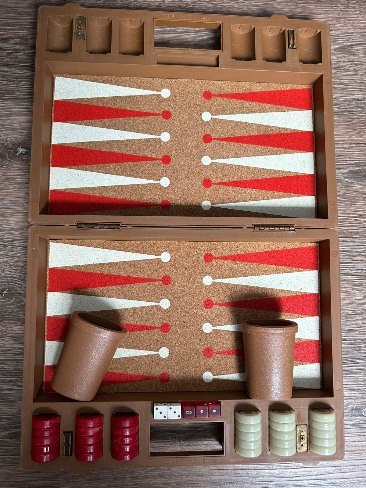 Vintage backgammon, Ophalen of Verzenden, Zo goed als nieuw
