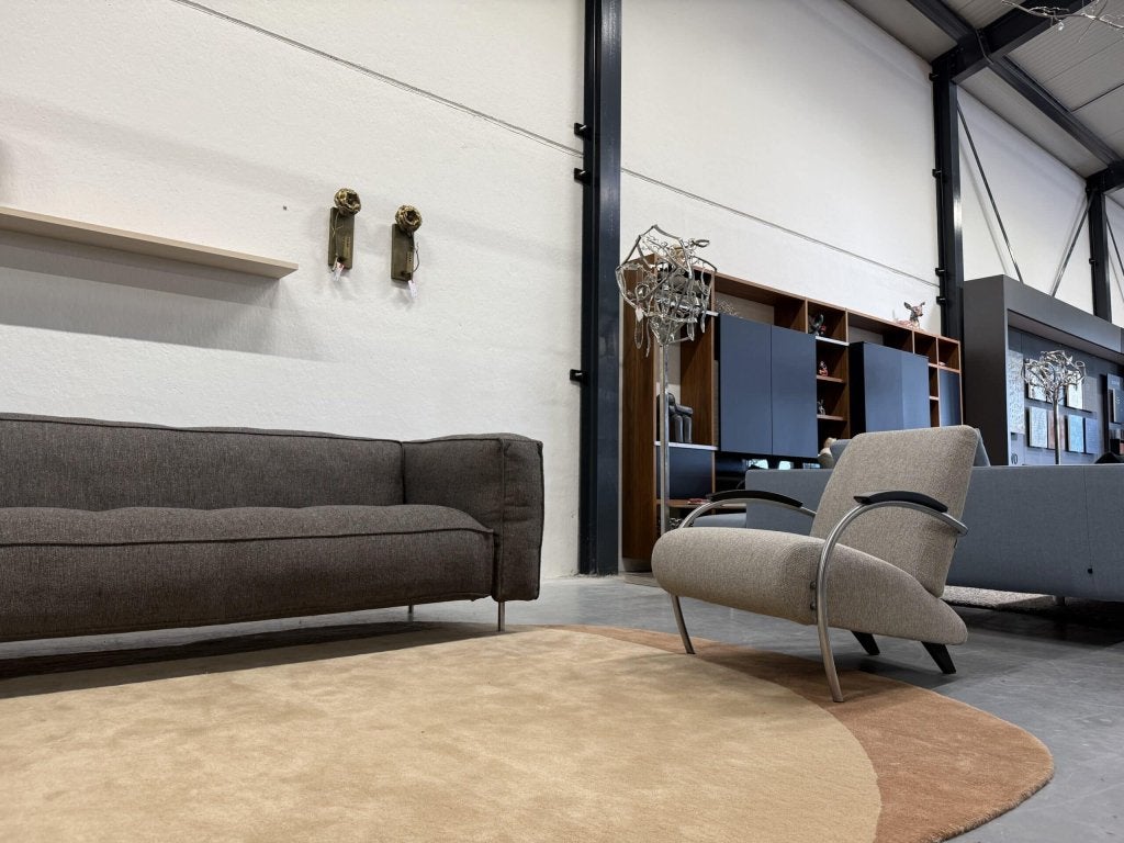 Nieuw Gelderland 5470 Lotus Fauteuil grijs moss Design stoel, Huis en Inrichting, Fauteuils, Nieuw, Ophalen of Verzenden, Gelderland