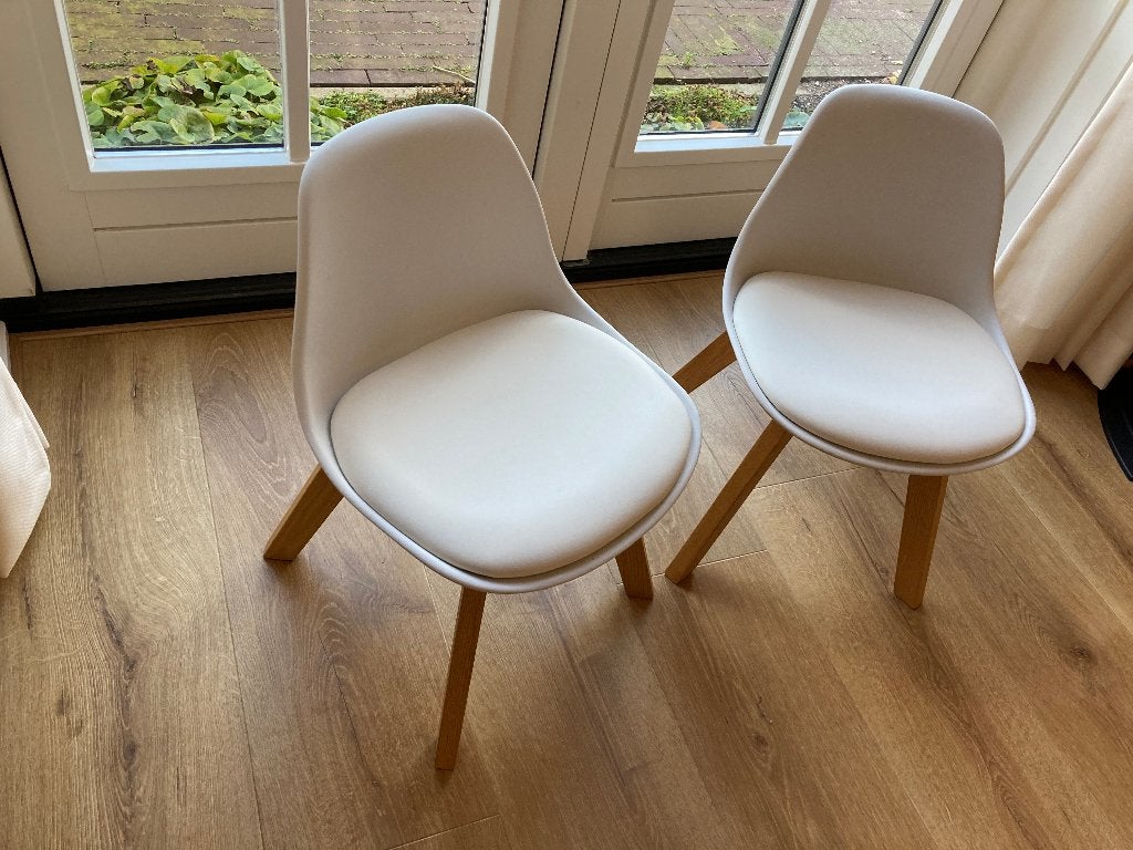 2 Kinderstoelen - wit - Scandinavisch, Ophalen of Verzenden, Gebruikt, Overige typen