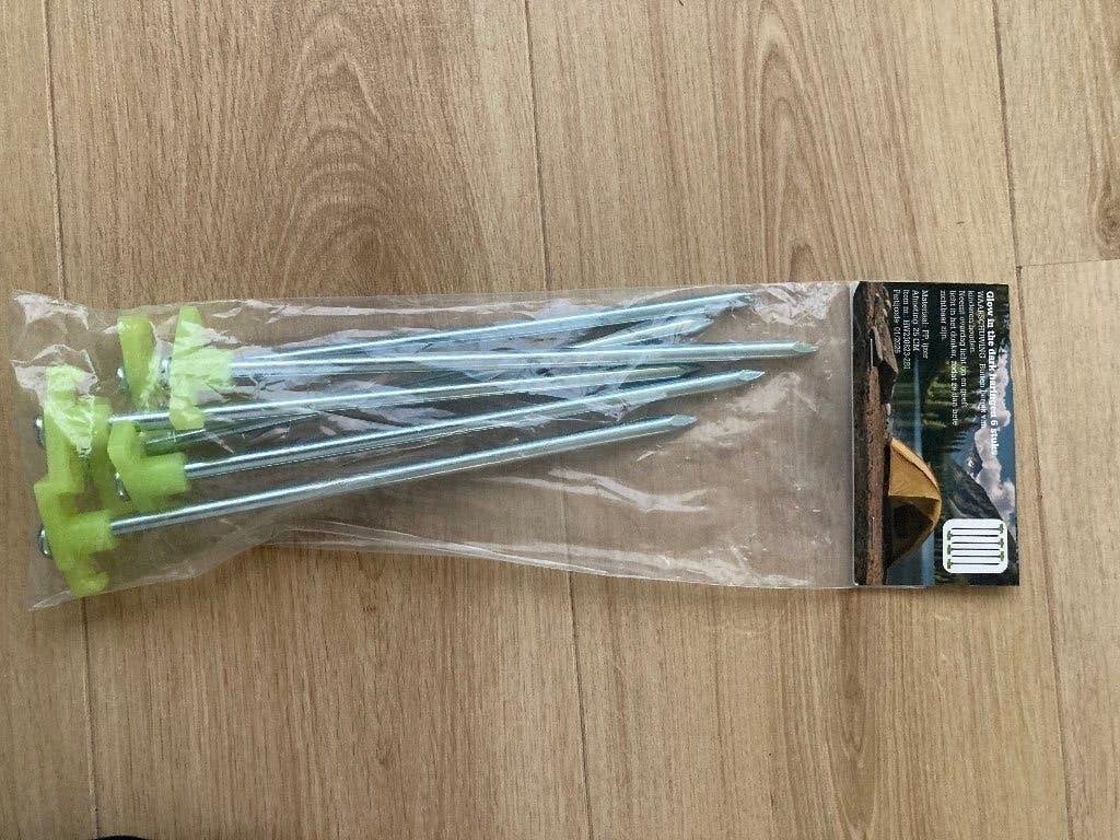 Tent haringen, glow in de dark. Nieuw, Ophalen of Verzenden, Nieuw