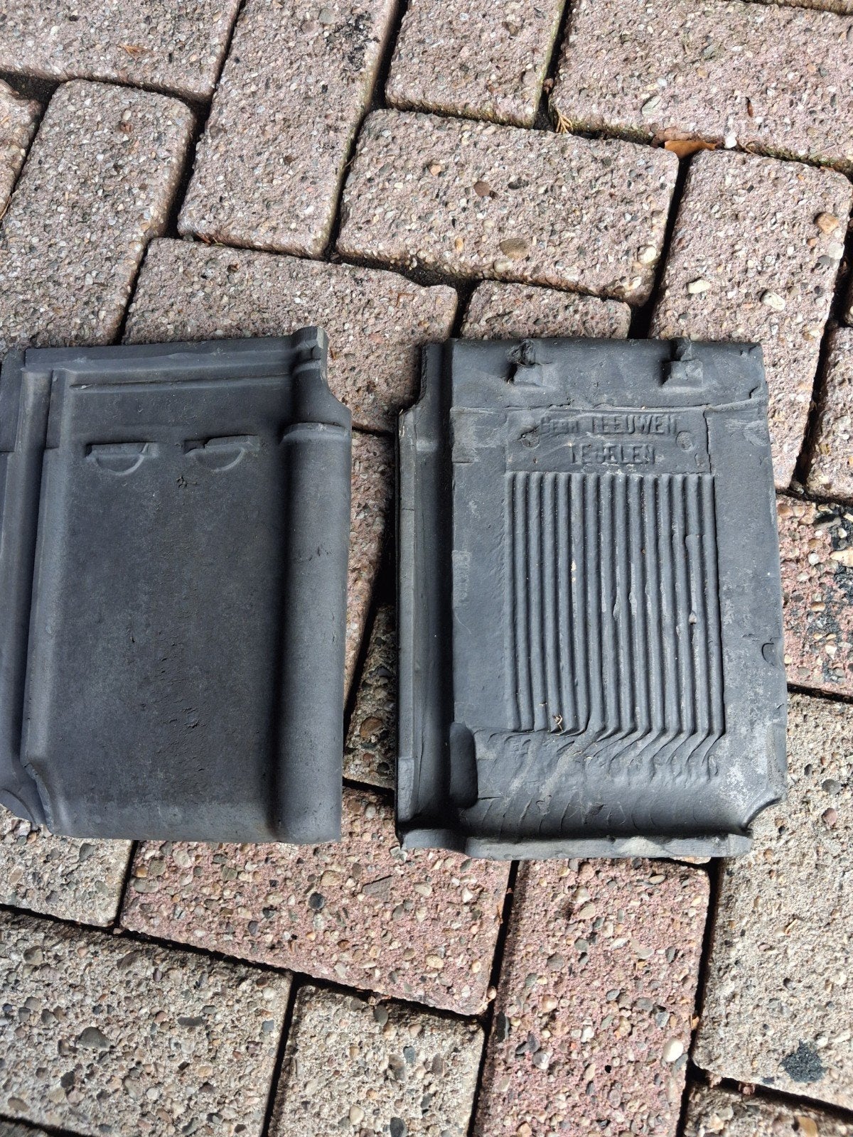 Dakpannen,  Tuile du Nord, 165 stuks., Ophalen, Gebruikt, Steen of Klei, 5 tot 10 m²