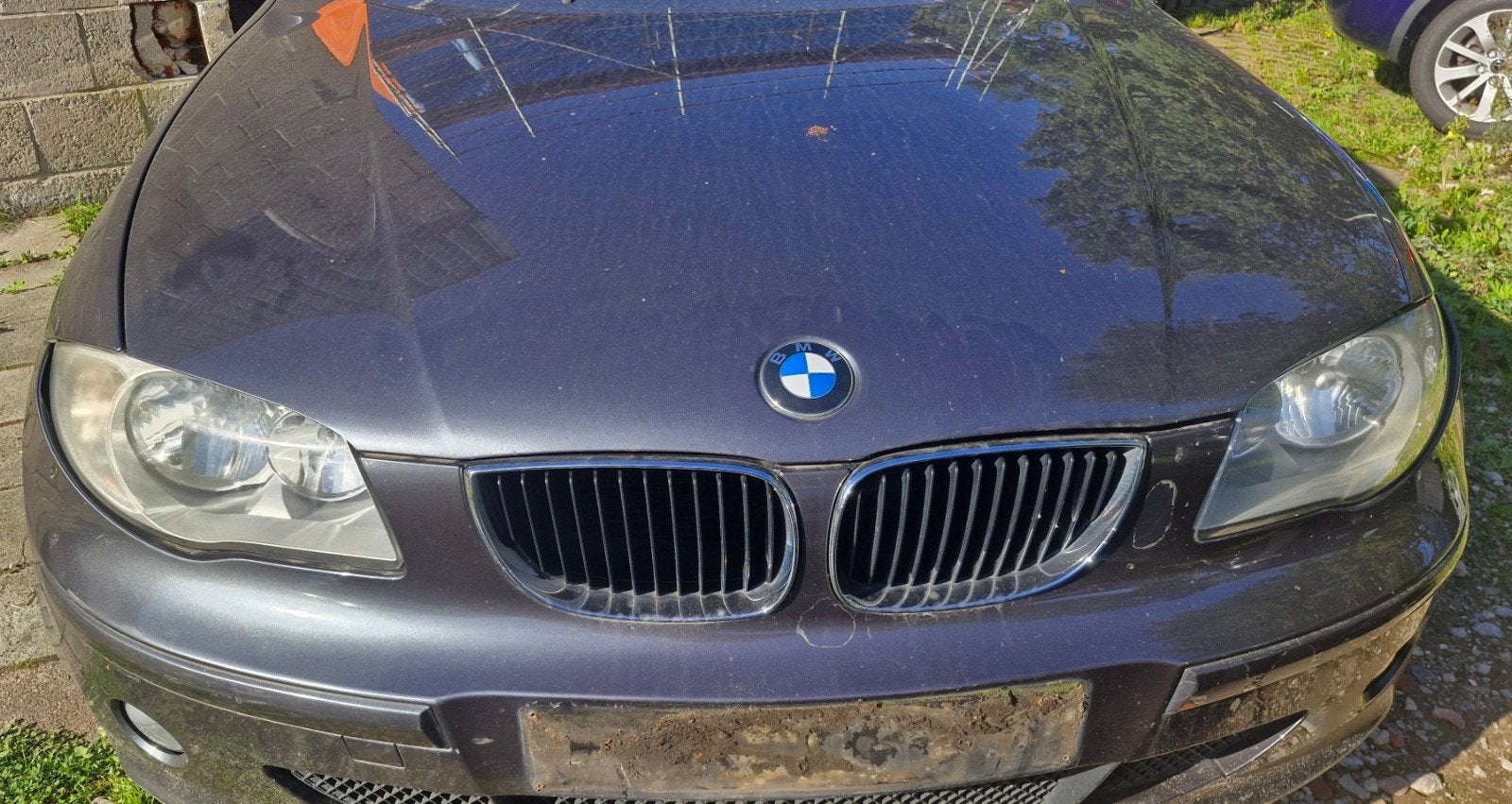 BMW E87 carrosseriedelen – Sparkling Graphite Metallic A22/7, Gebruikt, Info@bmwgroup.com, Bumper, Petuelring 130, 80788 München, Duitsland