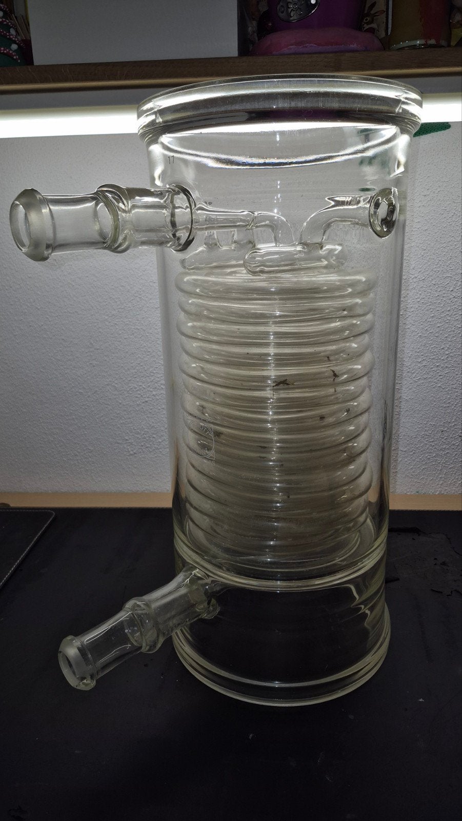 Grote glazen spiraalcondensor - Duran Schott Mainz, Ophalen