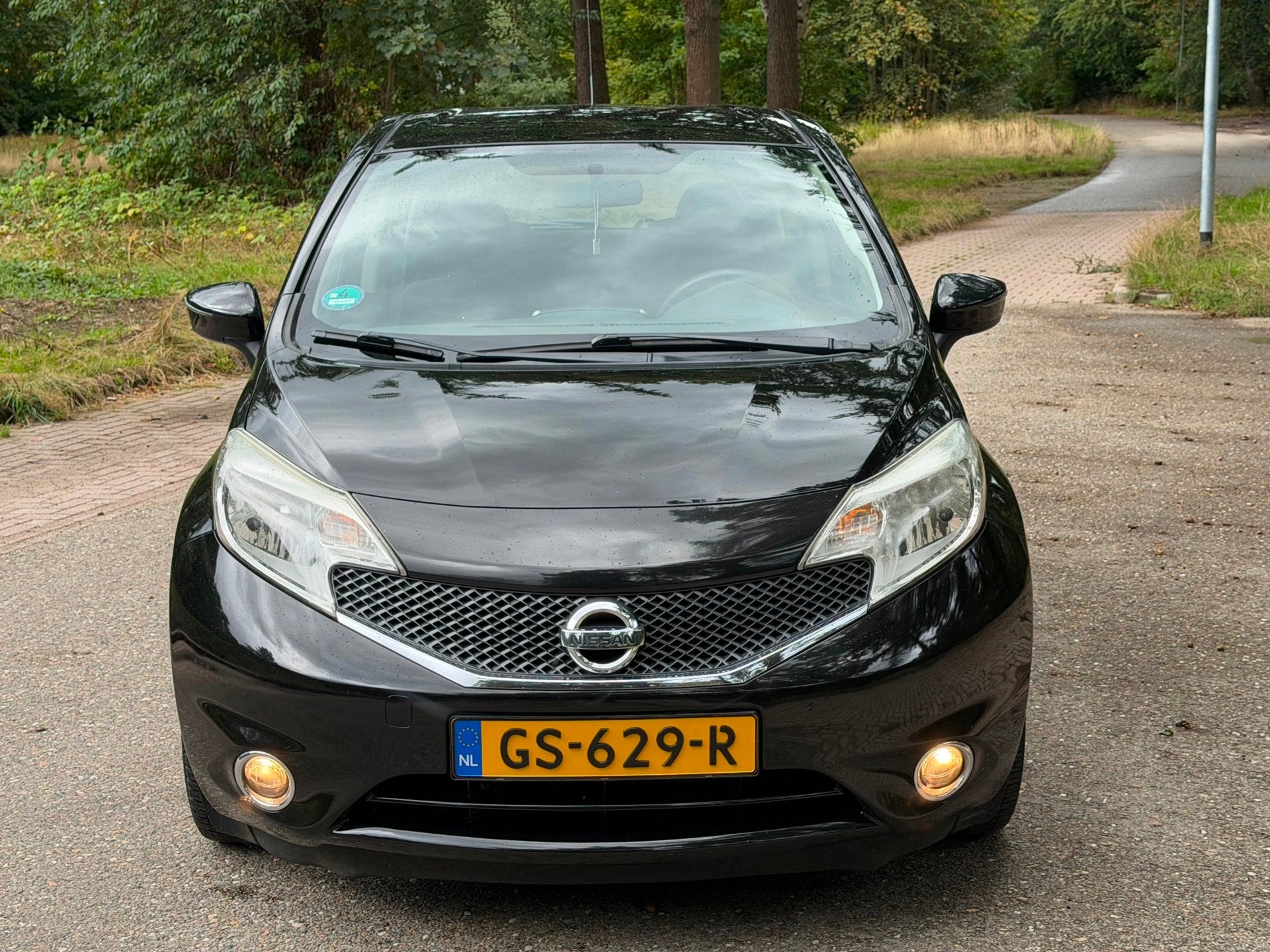 Nissan Note 1.5 dCi Acenta 2014 zwart airco nieuwstaat, Auto's, Voorwielaandrijving, Euro 5, Gebruikt, Zwart