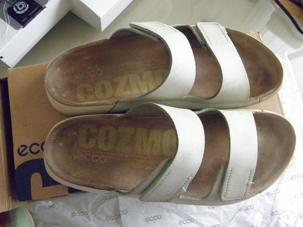 Leren Ecco Cozmo 2 band slippers 39, Kleding | Dames, Schoenen, Slippers, Ecco, Overige kleuren, Ophalen of Verzenden