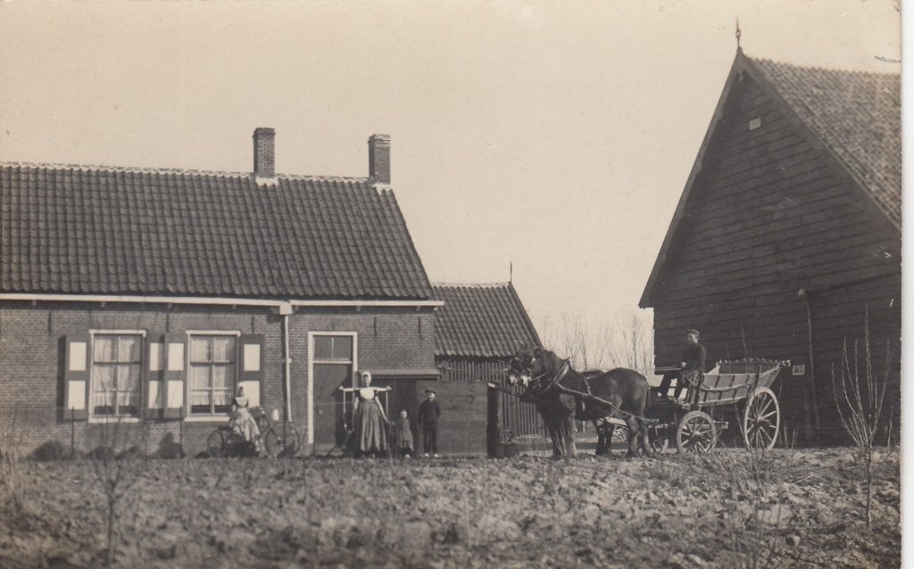 Oude Onbekende Fotokaart Zeeland -Boerenbedrijf, Verzenden, 1920 tot 1940, Ongelopen, Zeeland