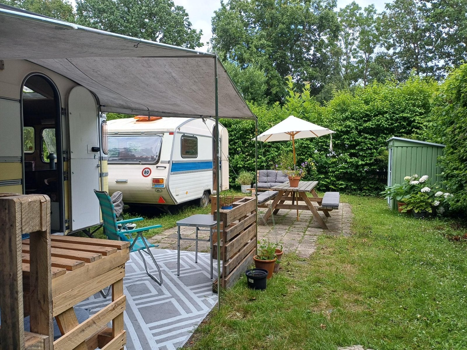 Constructam retro caravans met staanplaats € 4.850, Particulier, 500 - 750 kg, Overige merken