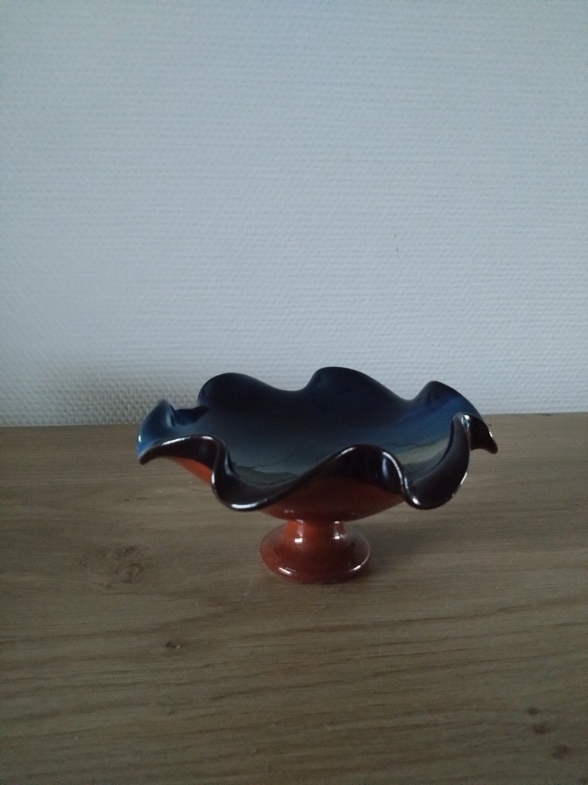 Vintage keramieken schaaltje met glazuur laag, Antiek en Kunst, Ophalen of Verzenden