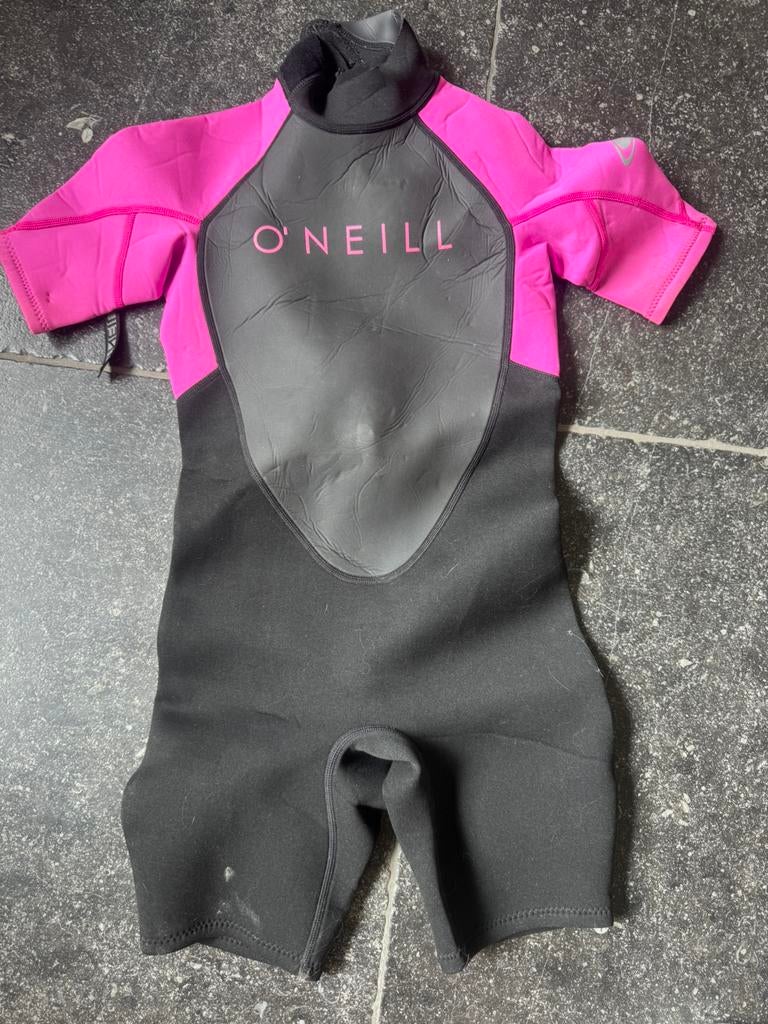O'Neill Shorty Wetsuit – Maat 10 (Kind) – Roze/Zwart, Ophalen, Zo goed als nieuw, Kind, Wetsuit