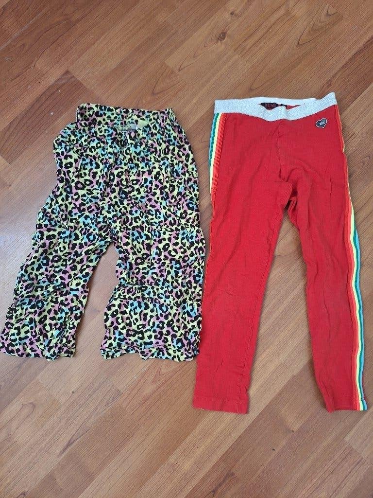 Zomerbroek 116 en legging 122, Meisje, Zo goed als nieuw, Onbekend, Ophalen