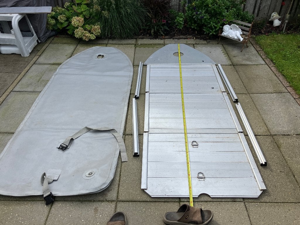 airdeck en alluminium vloer voor rubberboot, Watersport en Boten, Ophalen, Gebruikt, Overige typen