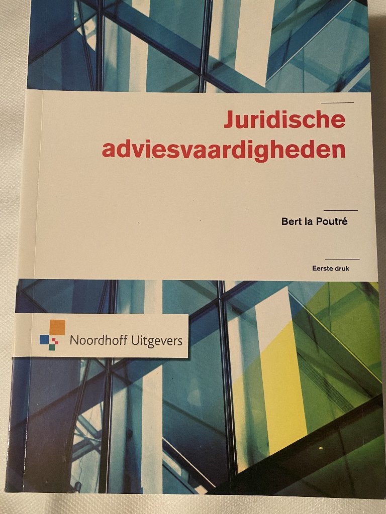 Juridische Adviesvaardigheden - Bert la Poutré, Zo goed als nieuw, Gamma, Bert la Poutré, HBO
