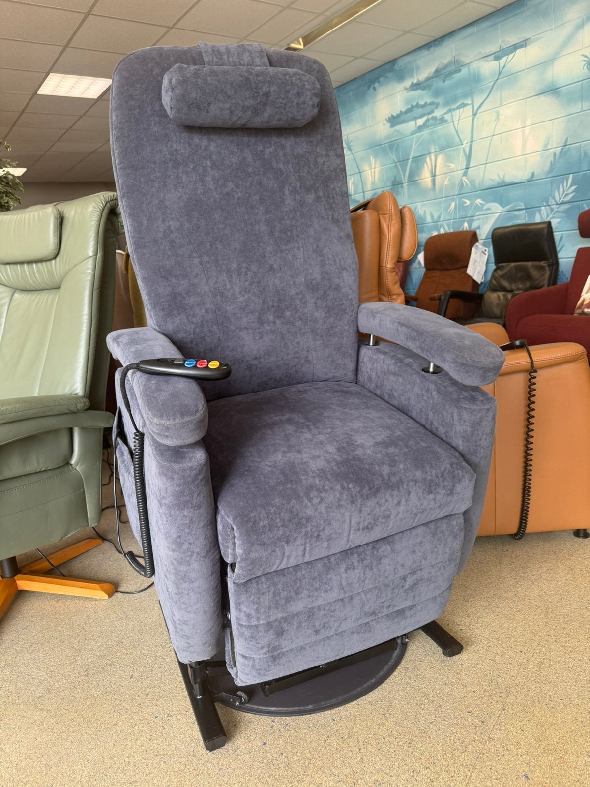 Fitform sta op stoel relax fauteuil draaiplateau staopstoel, Ophalen of Verzenden, Zo goed als nieuw, Stof, Gratis bezorging regio Utrecht met garantie