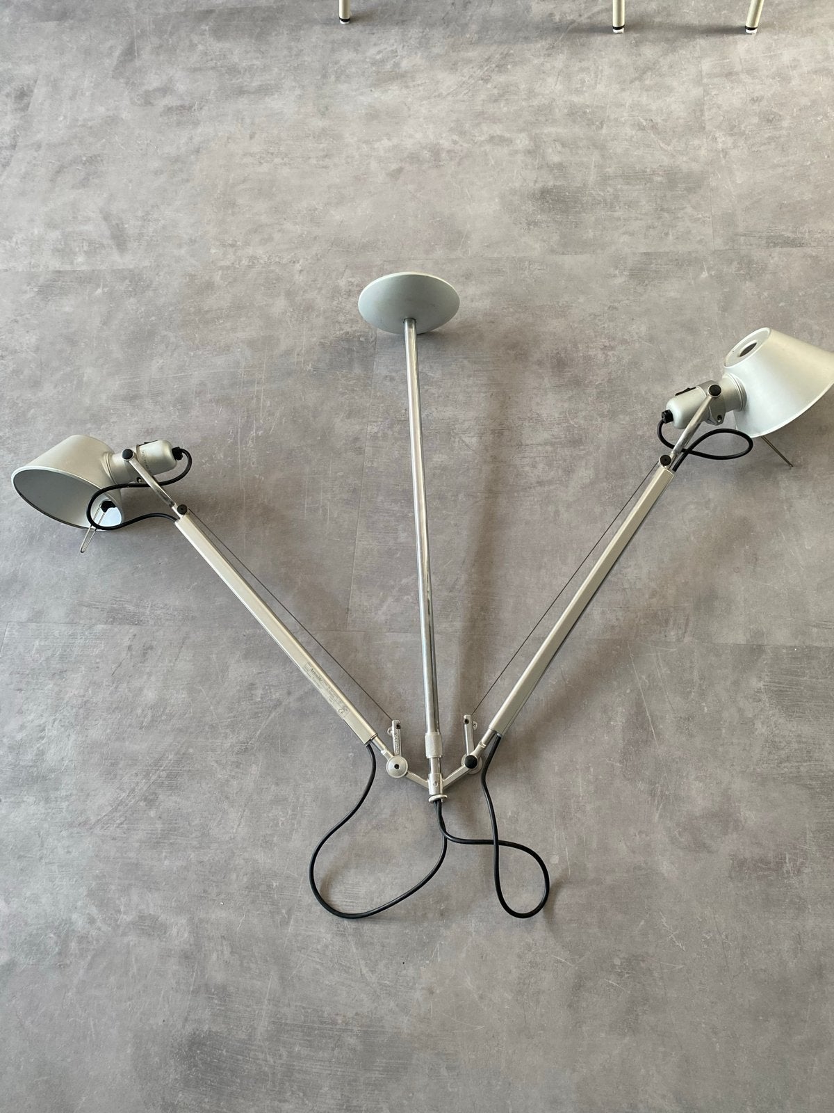 Artemide Tolomeo Suspension hanglamp met twee armen, Huis en Inrichting, Ophalen, Gebruikt, Metaal, E27 (groot)