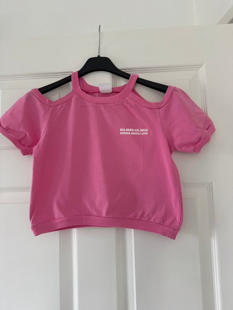 Licht roze t-shirt Zara maat 134, Kinderen en Baby's, Gebruikt, Meisje, Ophalen of Verzenden, Zara