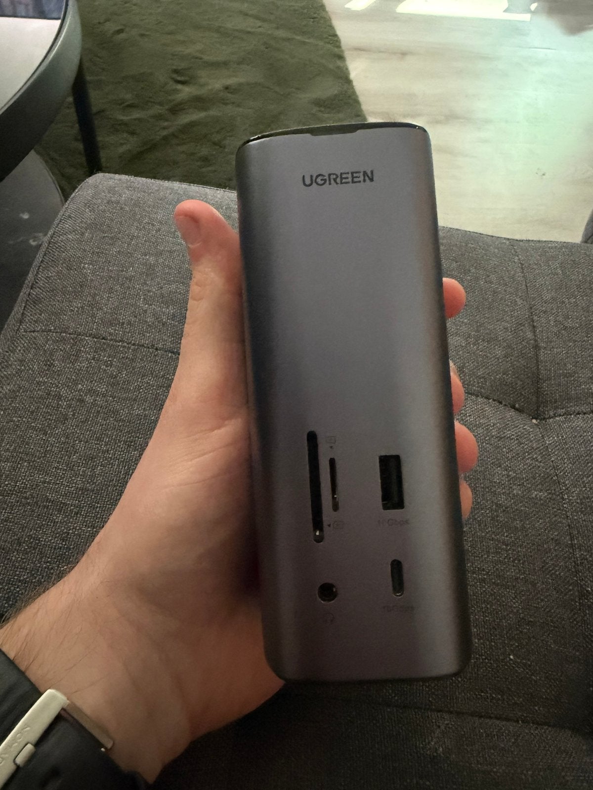 UGREEN CM555 - 12-in-1 USB C Docking Station HDMI 2.1 DP 1.4, Ophalen of Verzenden, Zo goed als nieuw, Laptop