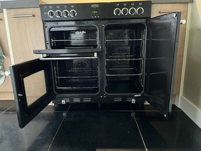 Gasfornuis, Belling Classic 900 DFT, Ophalen, Gebruikt, 60 cm of meer, Energieklasse A of zuiniger
