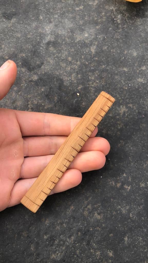 Handgemaakte houten meetlat, Ophalen of Verzenden, Nieuw