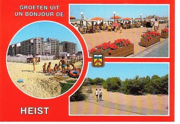 Ansichtkaart	Heist (België)	3-luik, Verzenden, 1960 tot 1980, Gelopen, West-Vlaanderen