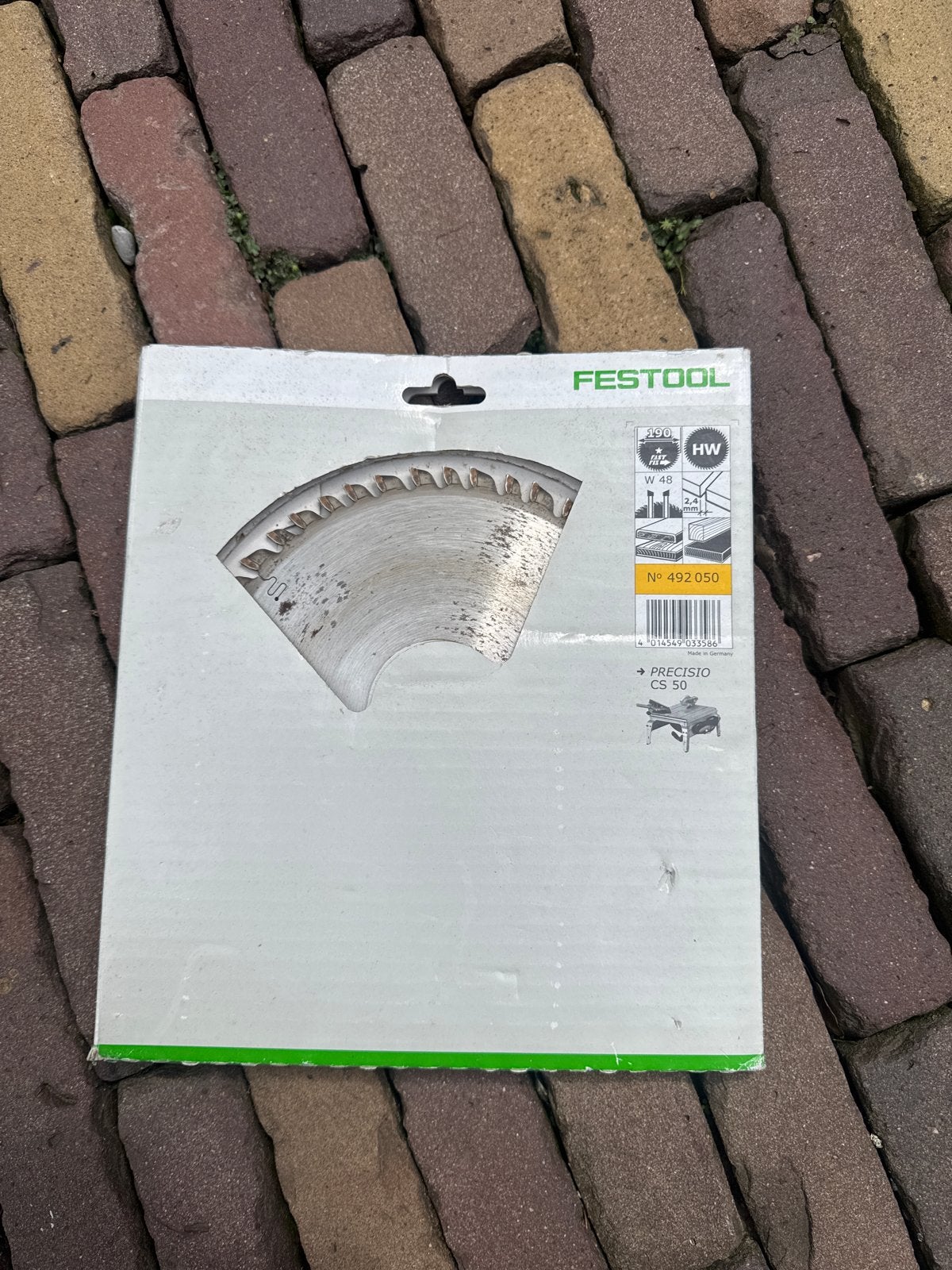 Festool Cirkelzaagblad HW W48 voor Precisio CS 50, Ophalen of Verzenden, Gebruikt, Cirkelzaag