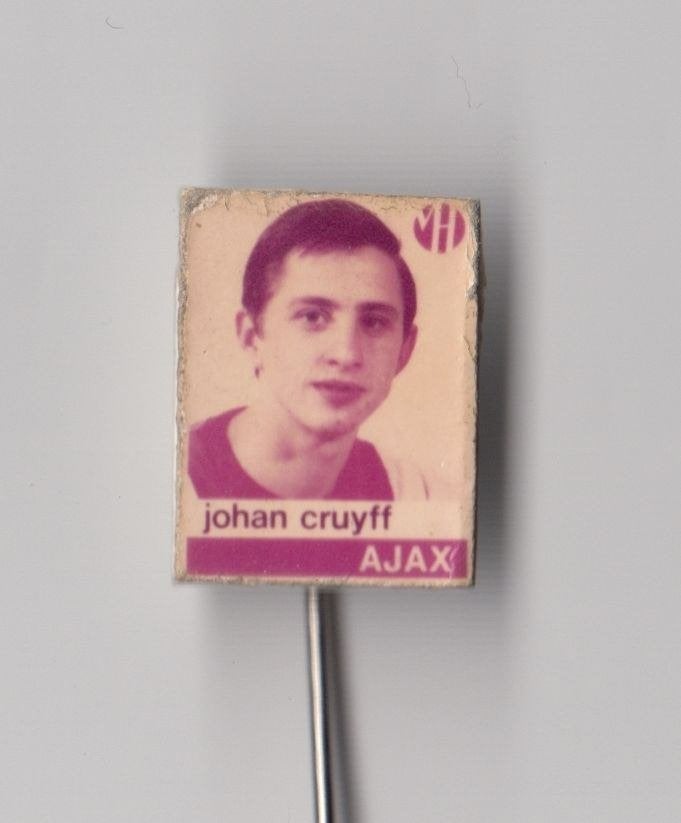 Ajax Amsterdam Johan Cruijff Cruyff speldje, Gebruikt, Niet vindbaar, Niet vindbaar, Speldje of Pin