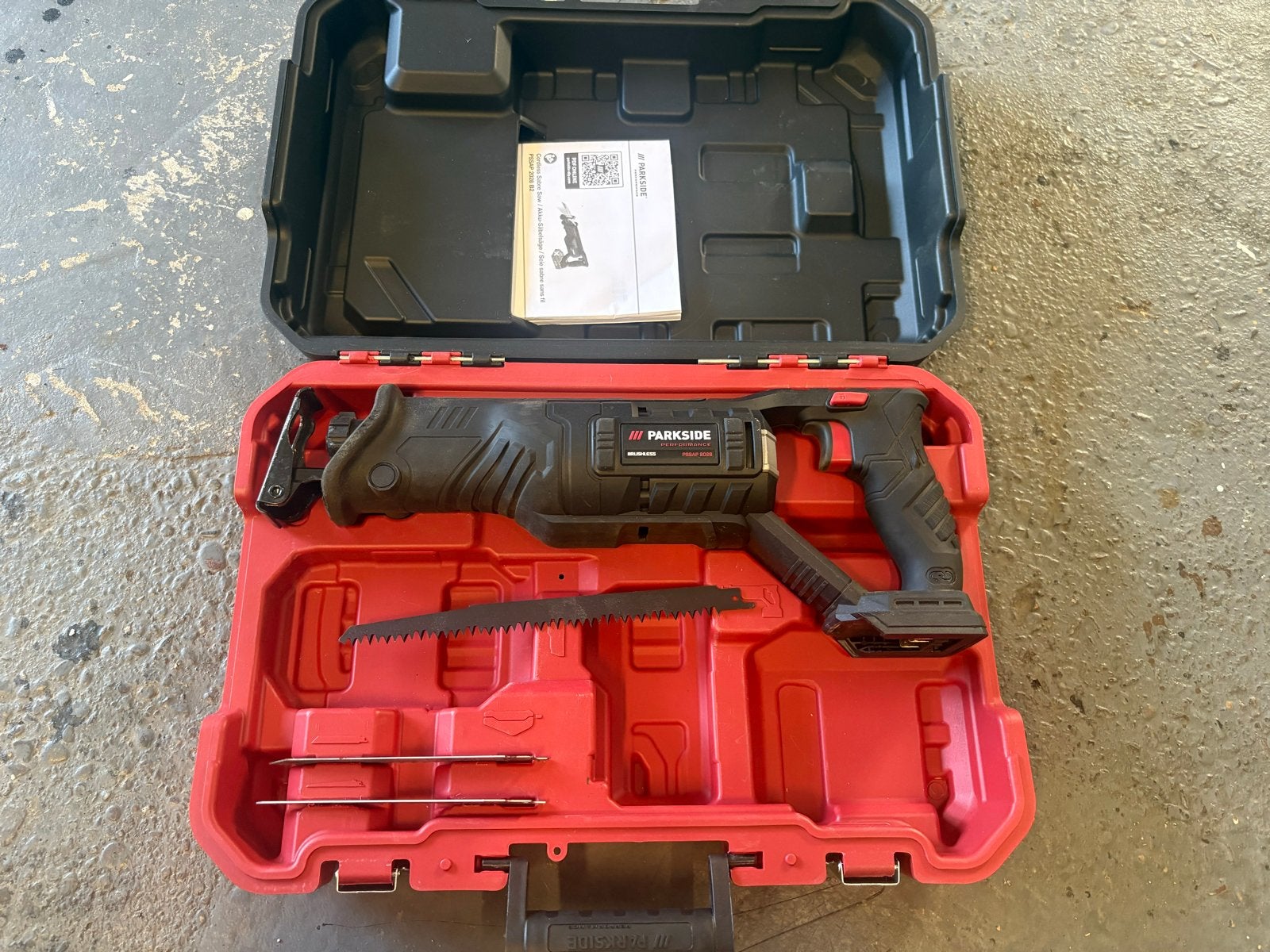 Parkside Performance Reciprozaag - Zo goed als nieuw, Doe-het-zelf en Verbouw, 70 mm of meer, 600 tot 1200 watt, Ophalen of Verzenden