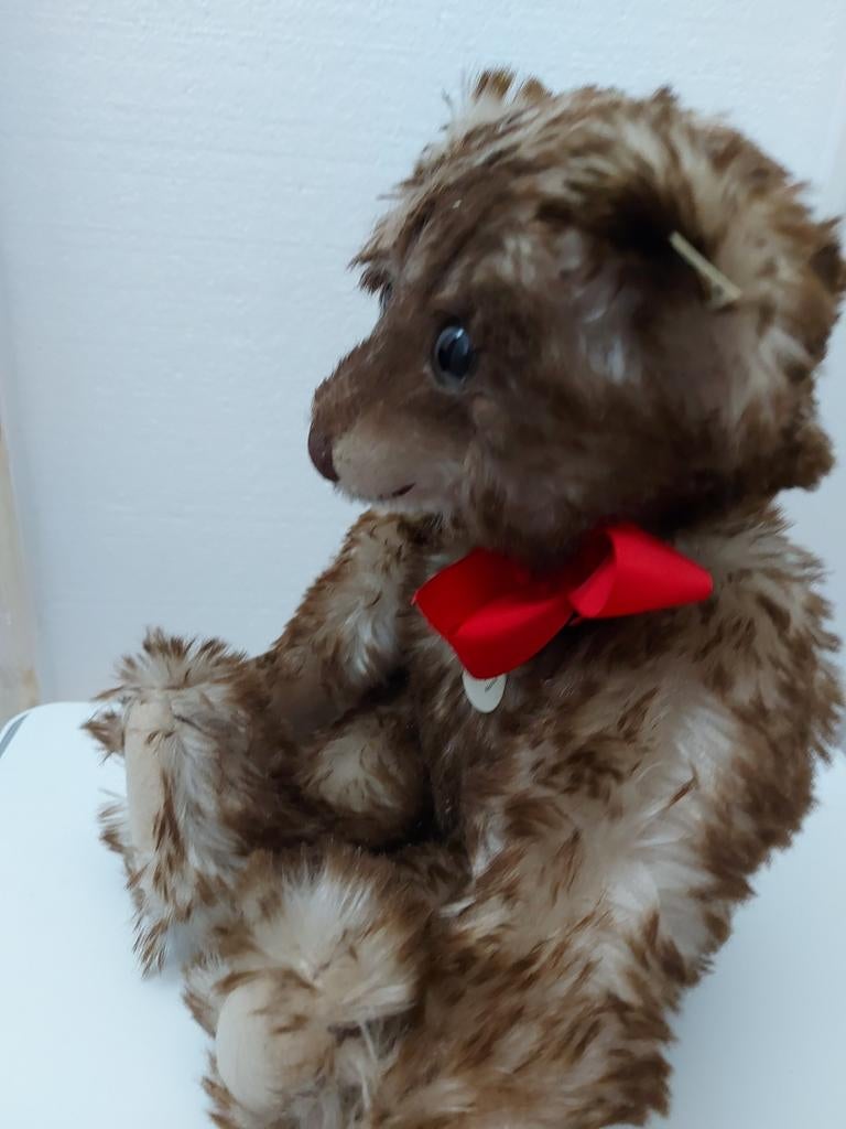 Steiff Happy Teddybeer Limited Editie 1991 met Knop in Oor, Ophalen of Verzenden, Zo goed als nieuw, Overige typen
