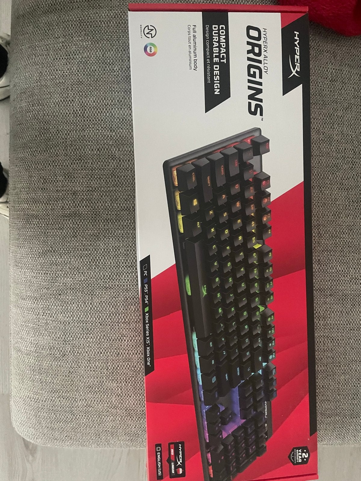 HyperX Alloy Origins Gaming Toetsenbord, Computers en Software, Ophalen, Gaming toetsenbord, Zo goed als nieuw, Qwerty