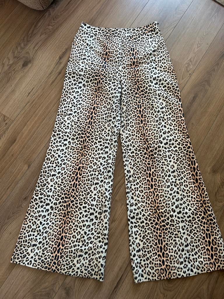 Loavies wijde zomerbroek panter maat L, Bruin, Maat 42/44 (L), Ophalen of Verzenden, Zo goed als nieuw