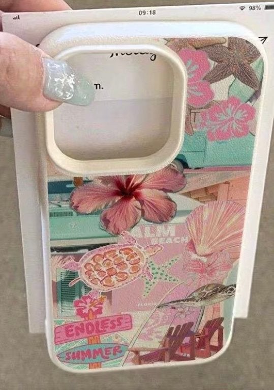 Zomers iPhone Hoesje - Beach Look & Optimale Bescherming, Telecommunicatie, Mobiele telefoons | Hoesjes en Frontjes | Apple iPhone