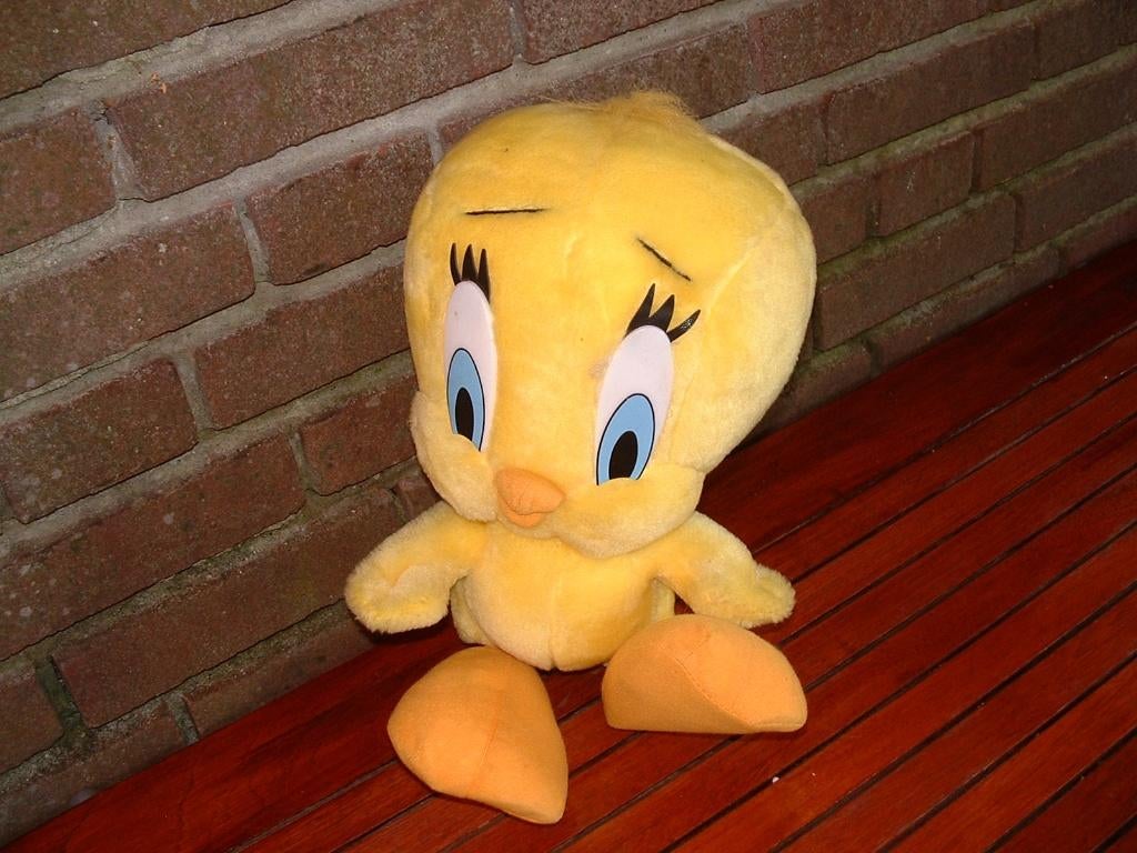 PLAY BY PLAY VOGEL KUIKEN KANARIE TWEETY PLUCHE GEEL, Ophalen of Verzenden, Nieuw, Overige typen