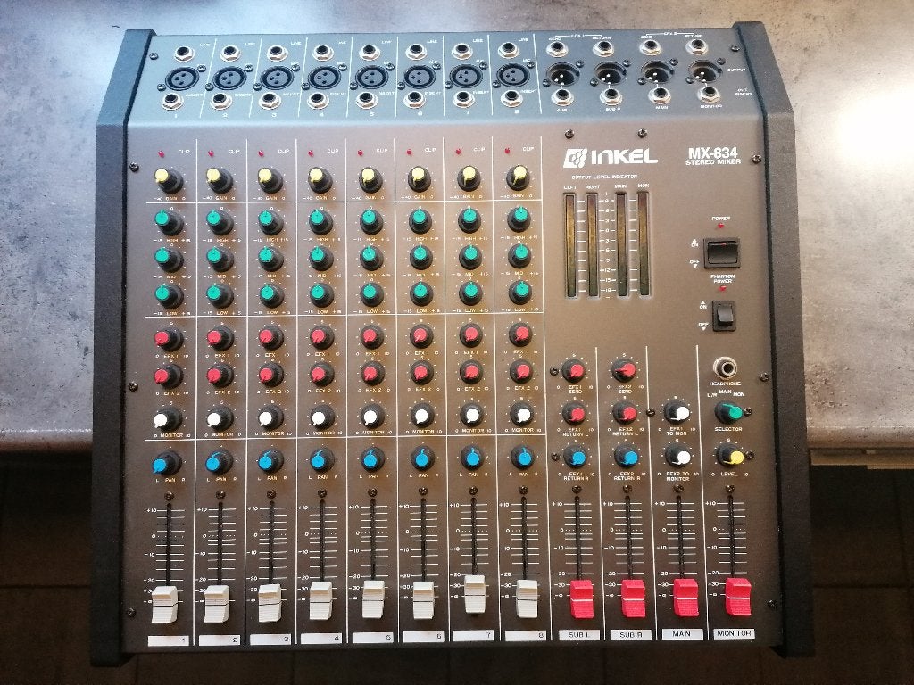 Mengpaneel / audiomixer Inkel, Muziek en Instrumenten, Mengpanelen, Ophalen, Gebruikt, 5 tot 10 kanalen, Microfooningang