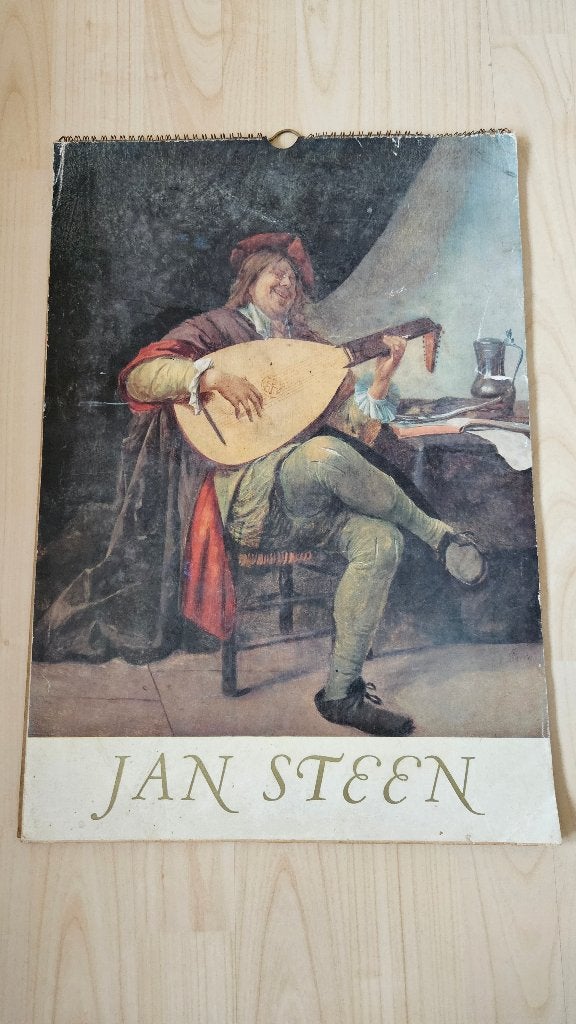 Kalender Jan Steen uit 1964, Diversen, Kalenders, Ophalen of Verzenden, Maandkalender